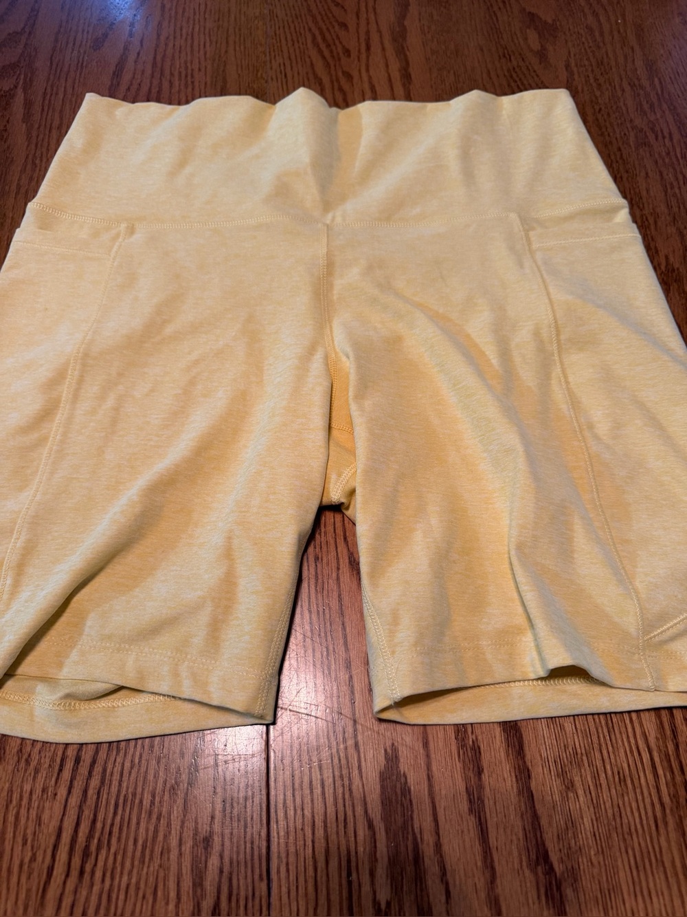 Calia by Carrie Underwood Light yellow Bike Shorts Large